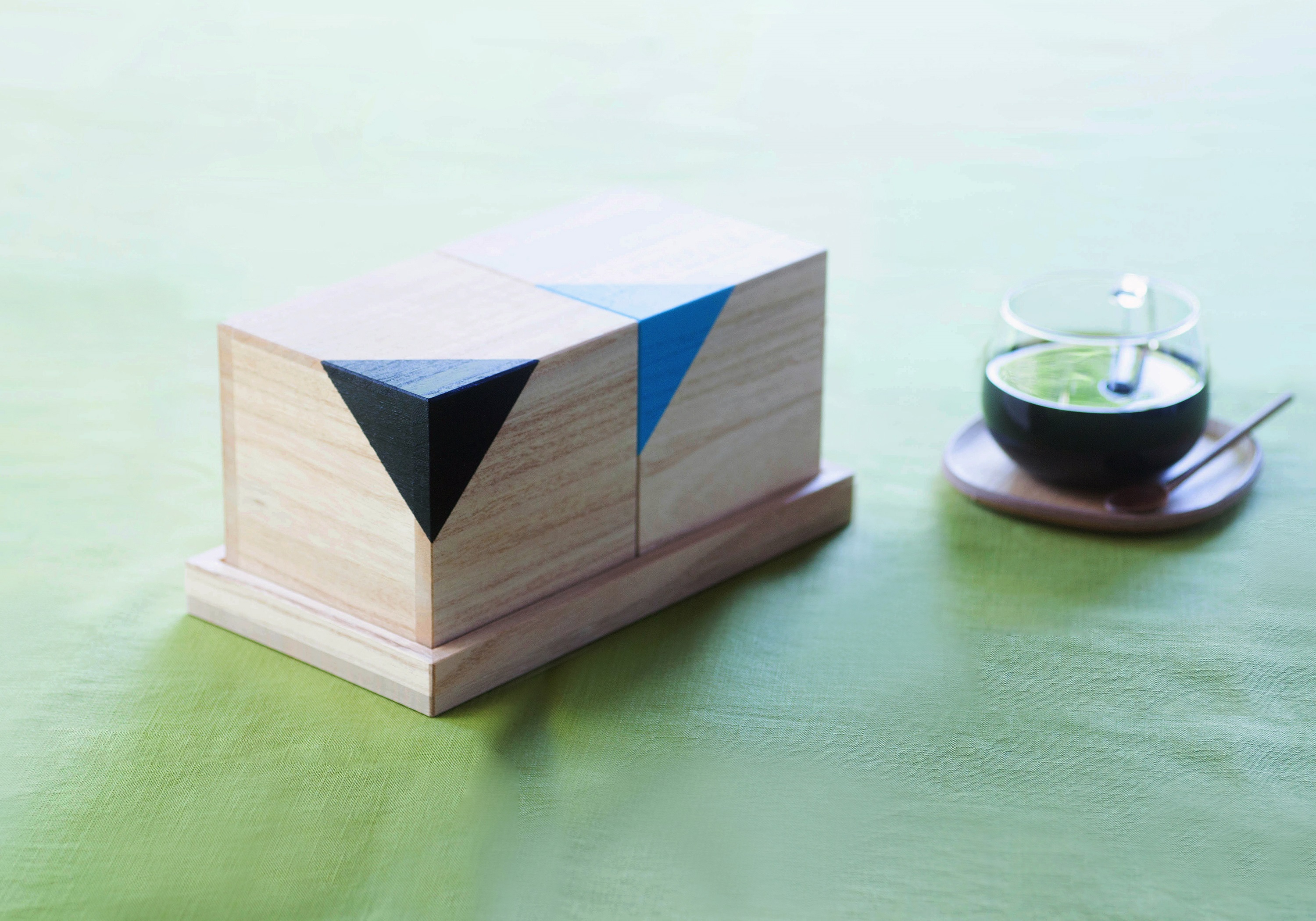 桐CUBEコーヒーキャニスター　2個セット