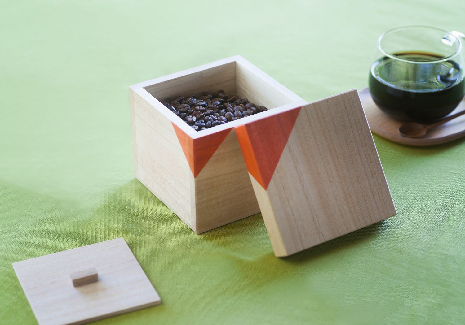 桐CUBEコーヒーキャニスター