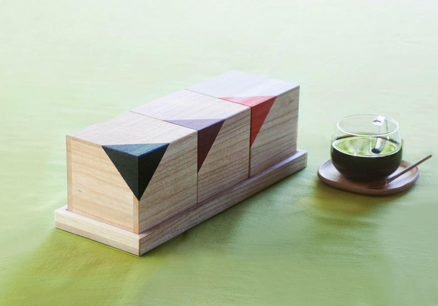 桐CUBEコーヒーキャニスター　3個セット