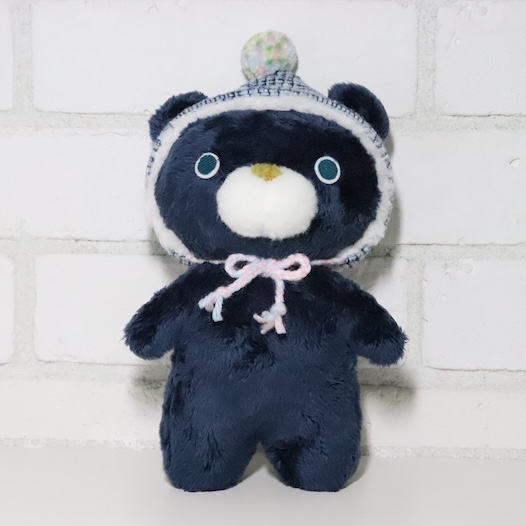 帽子寝そべりくまネイビーっこ