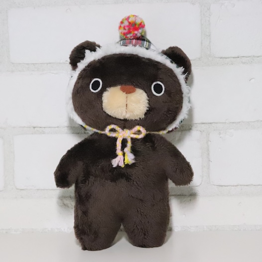 帽子寝そべりくまブラウンっこ