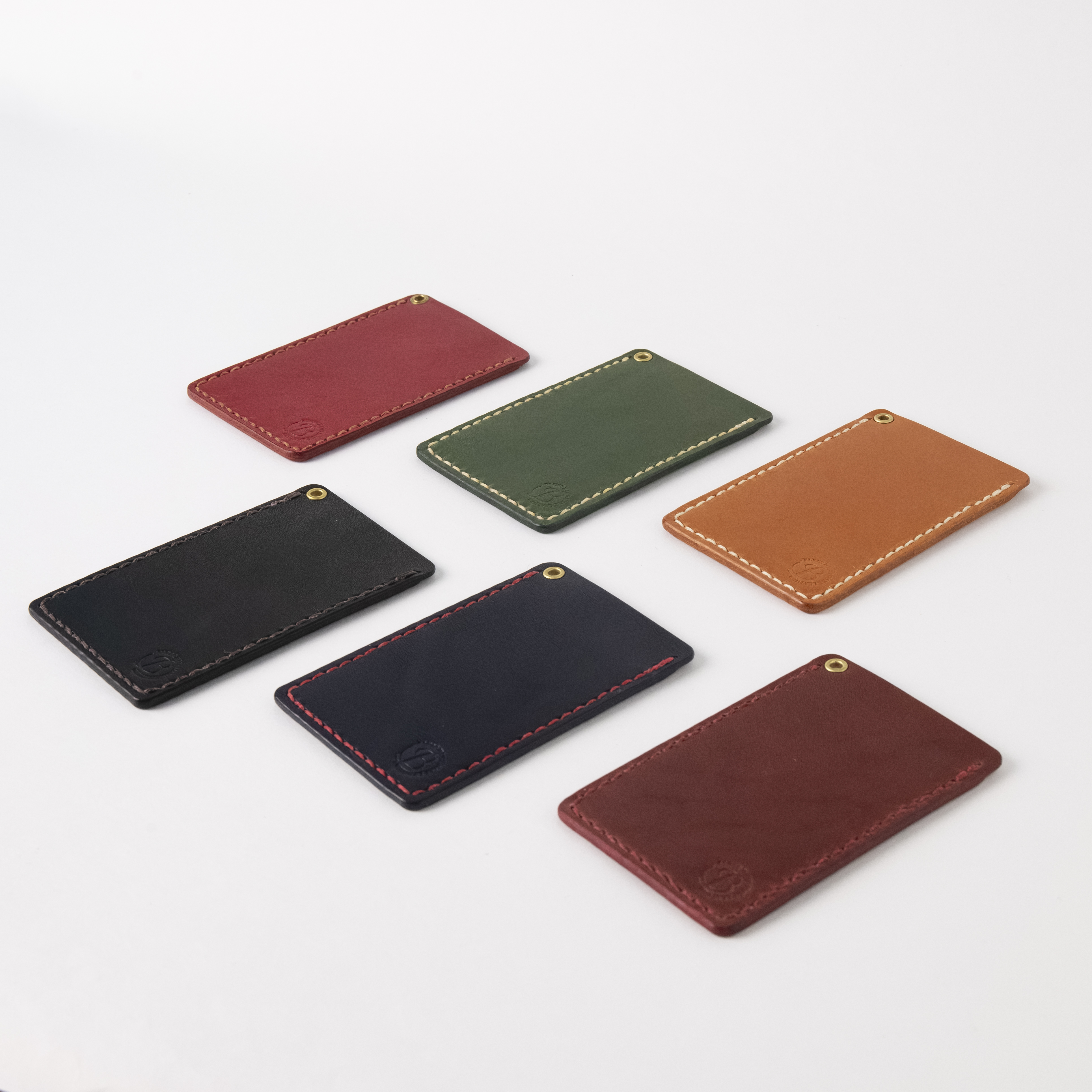 本革 手縫いのパスケース(6色より選べる)