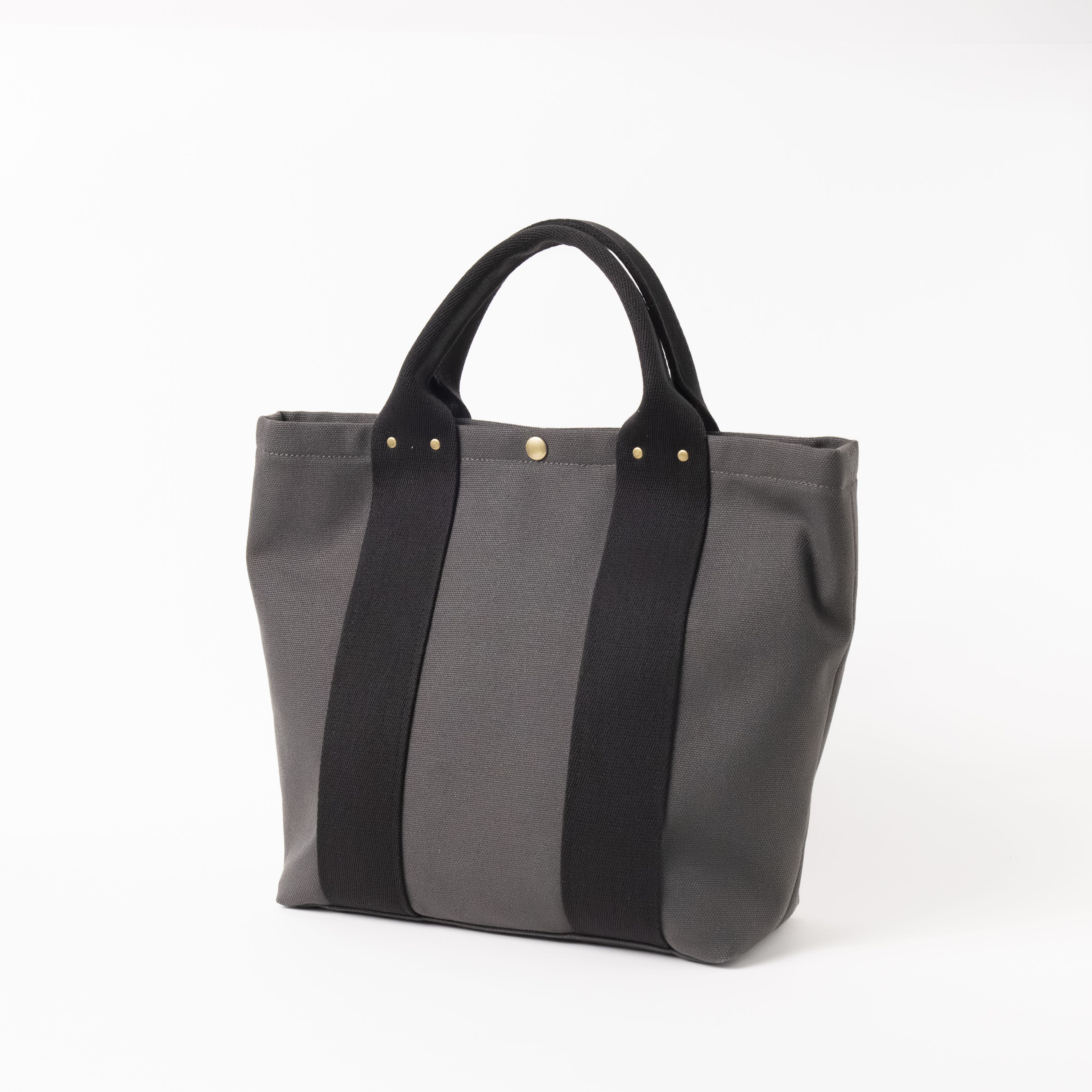 トートＭ◇Urban | チャコール×ブラック | 倉敷帆布