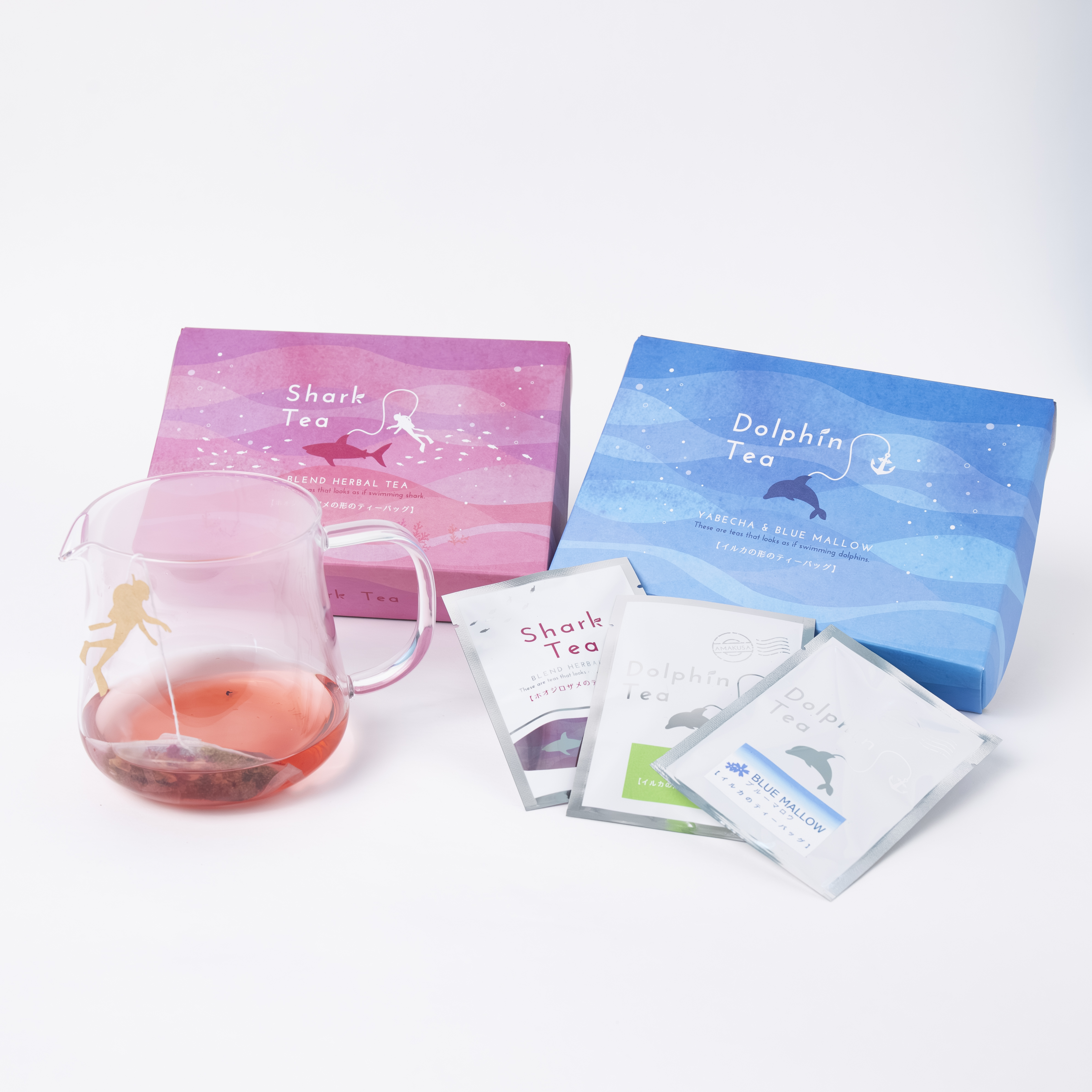 イルカとサメのティーバッグセット