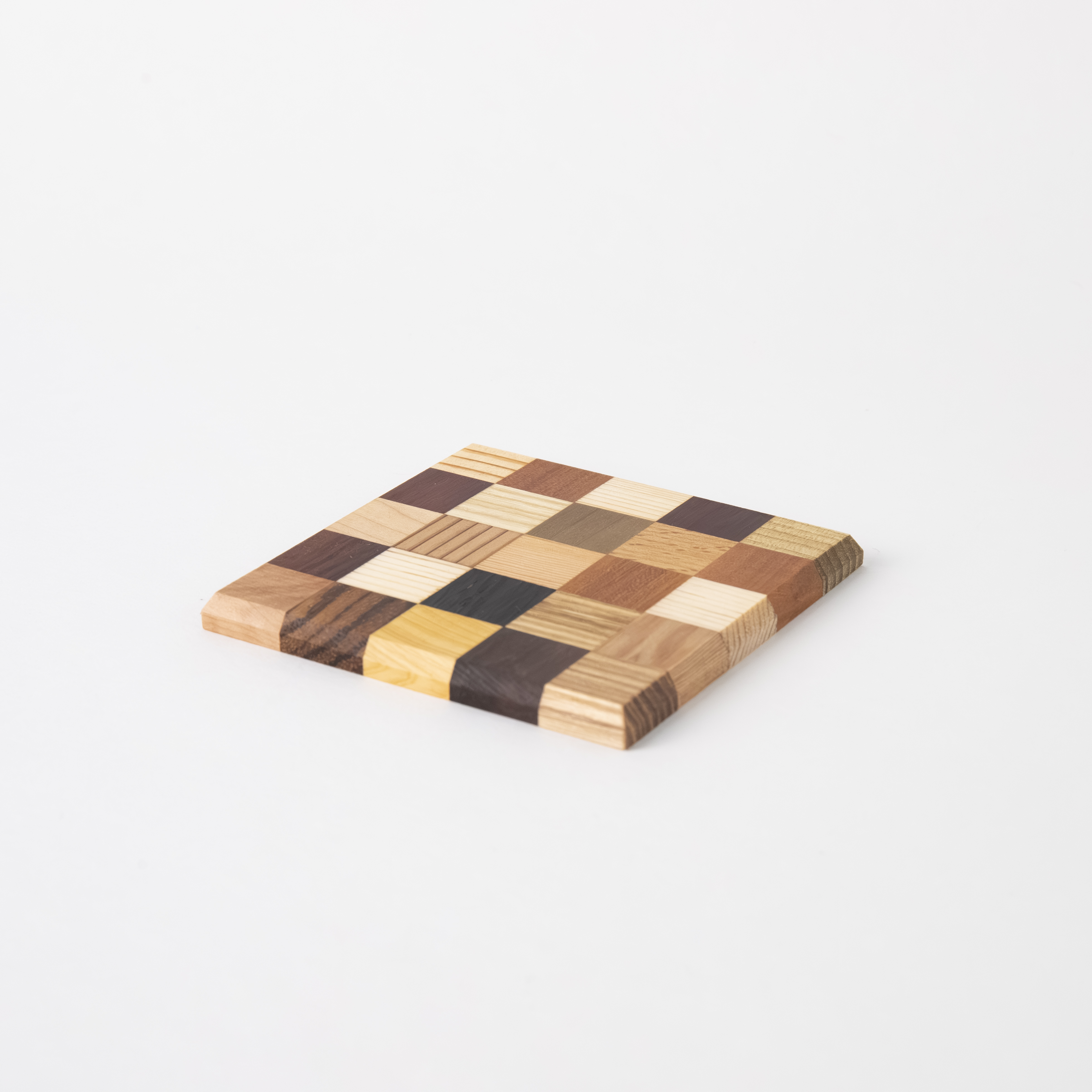 寄木のコースター２枚セット