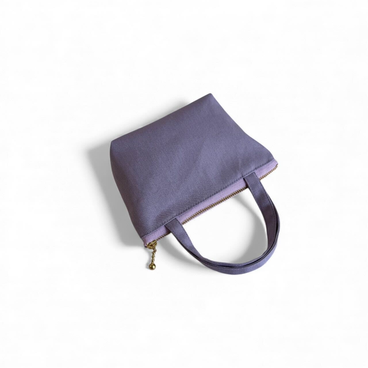 持ち手付きミニポーチ/アンティークフラワー