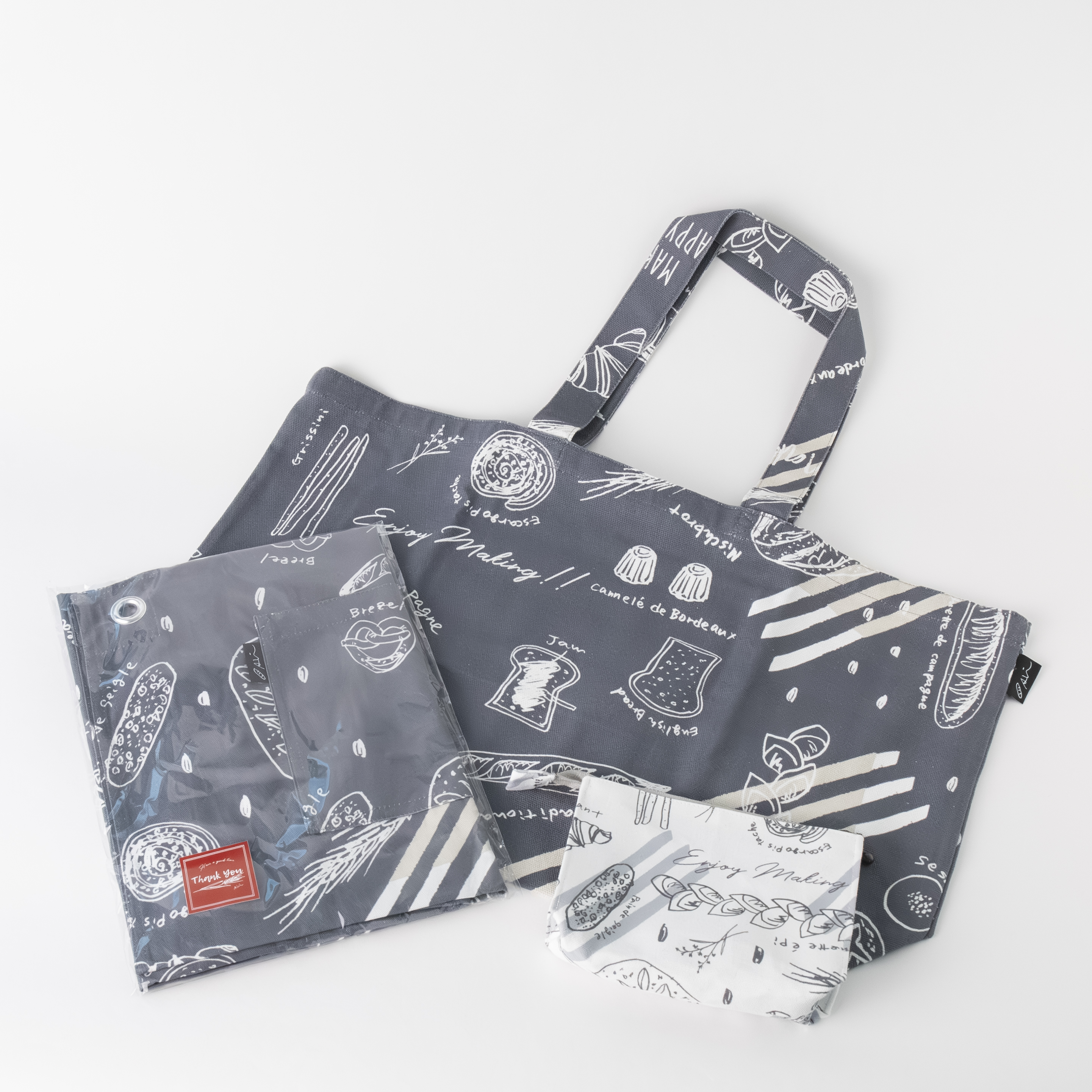 【パン好きフルコレクション】
（エプロン、バッグ、ポーチ）