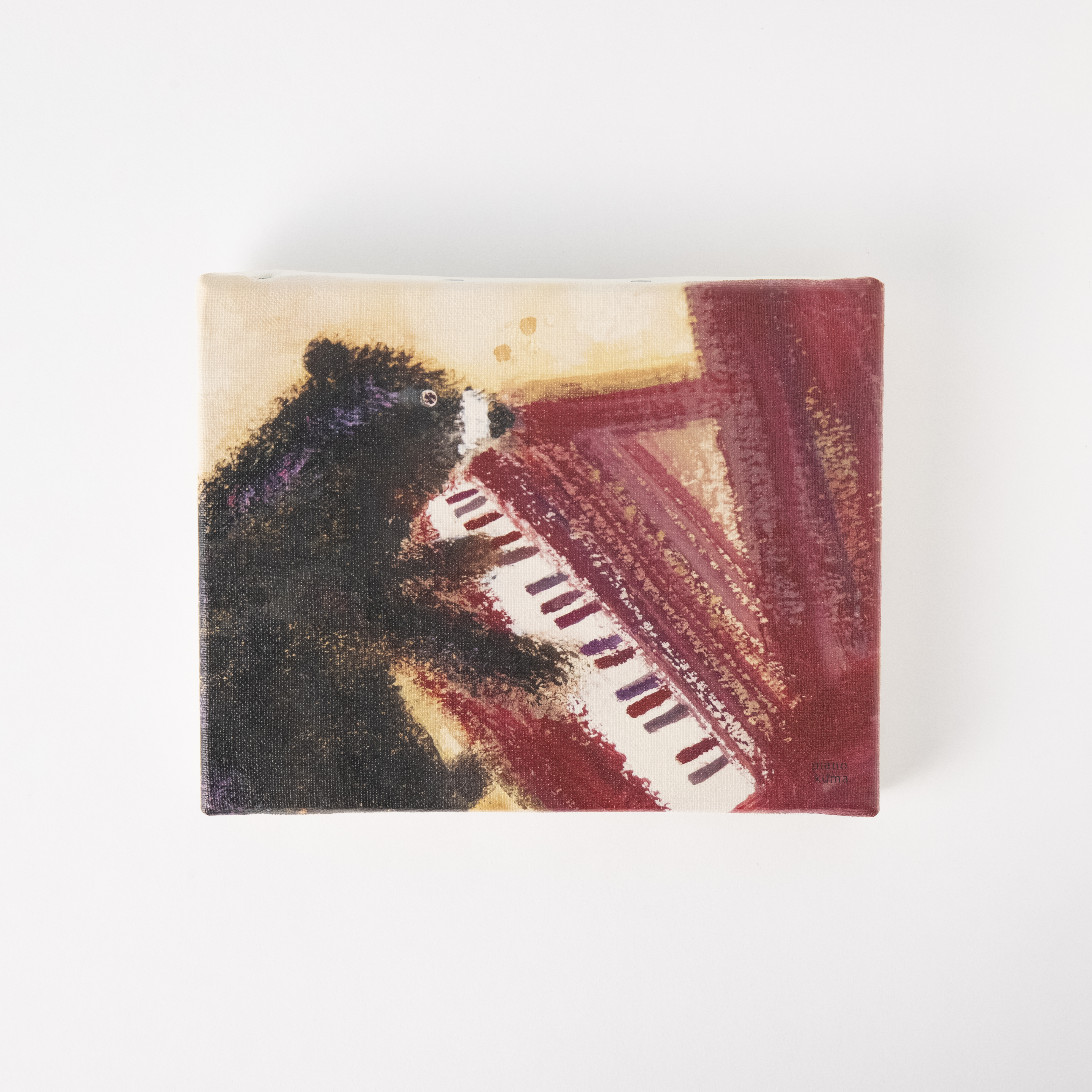 キャンバスパネル・ピアノクマ