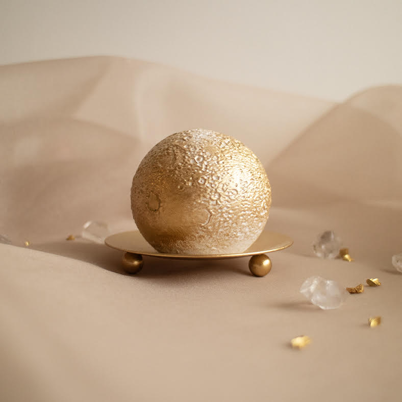 tiny moon stone | 夜を灯す 月のアロマストーンオブジェ《香るインテリア》