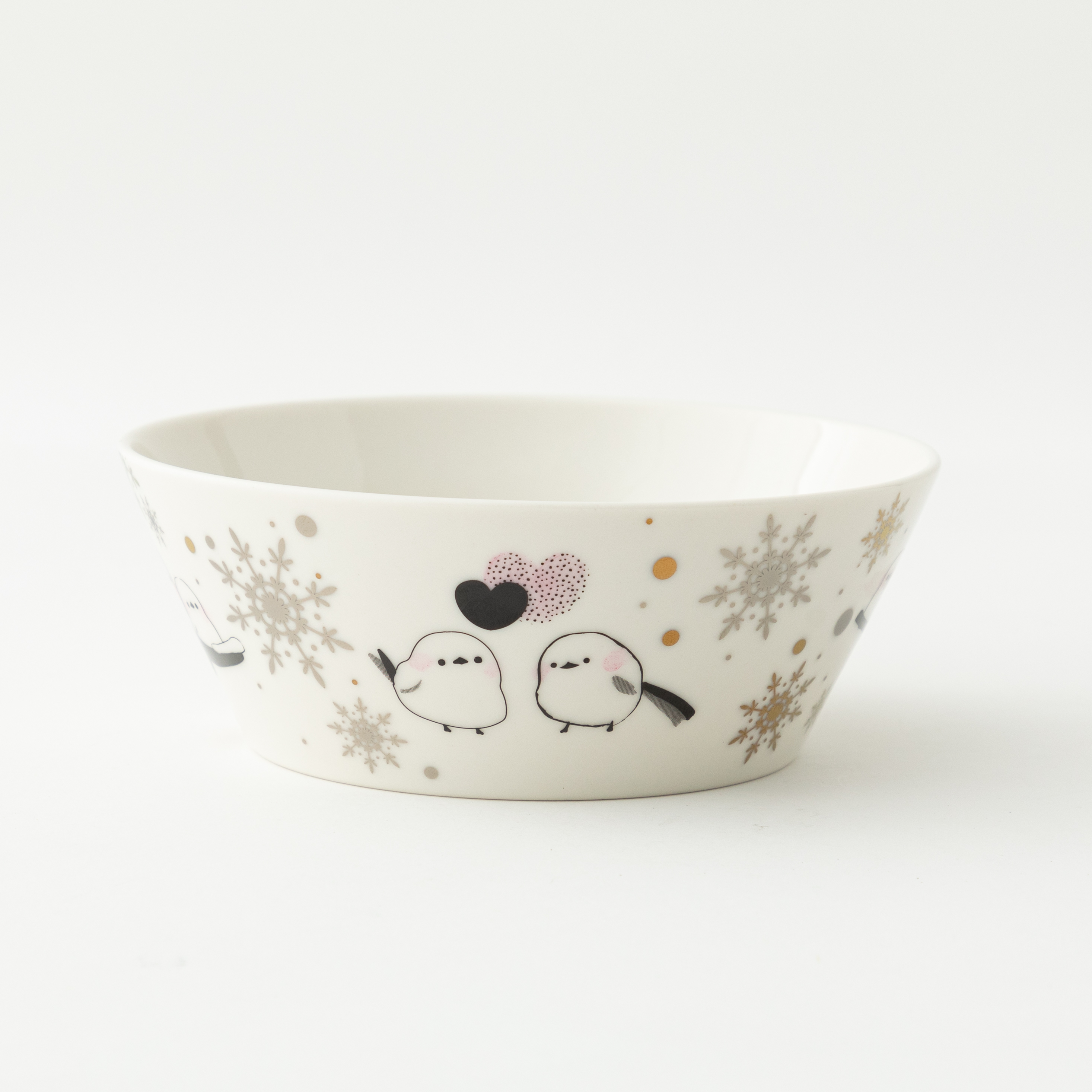 【シマエナガさんの冬支度ボウル皿】