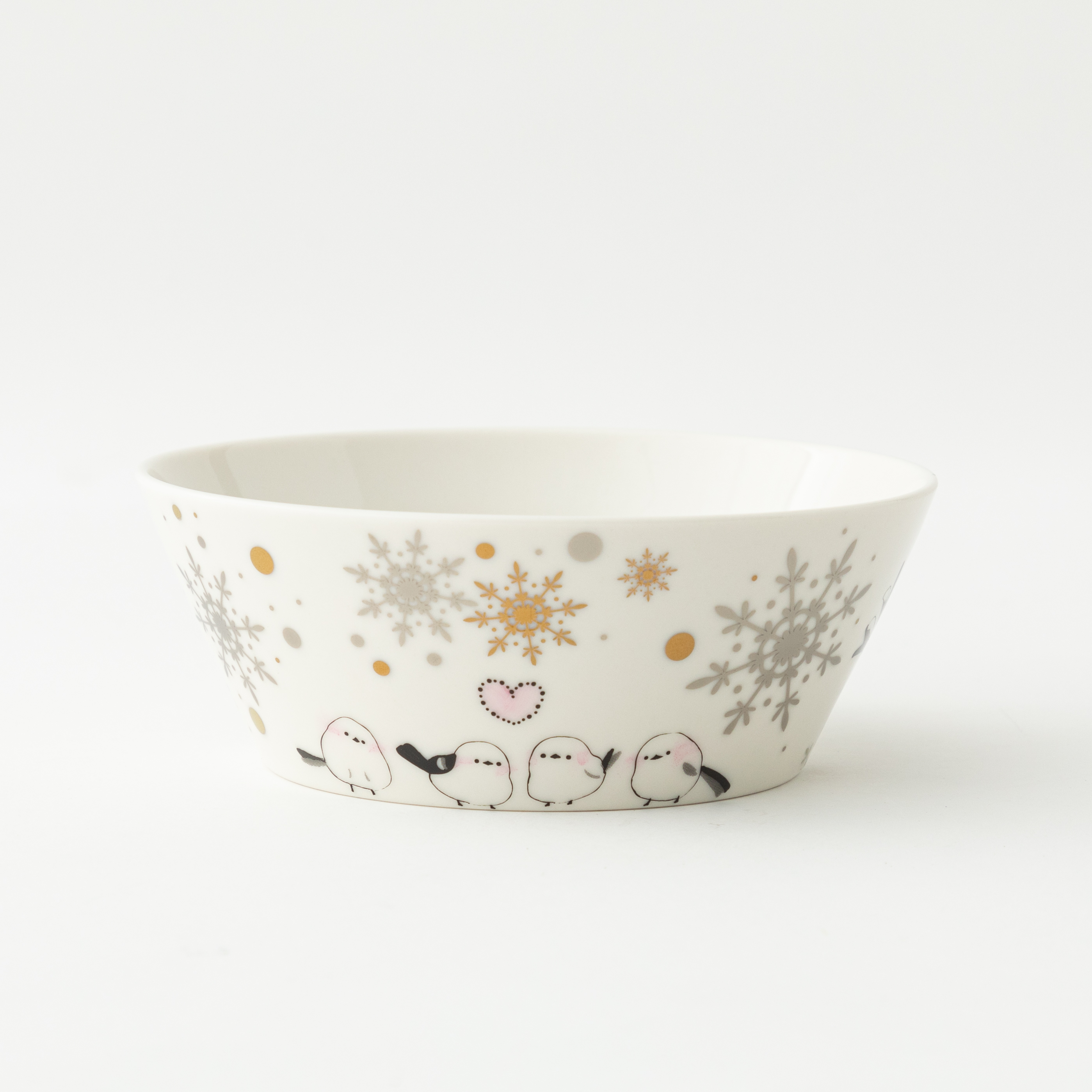 【シマエナガさんの冬支度ボウル皿】