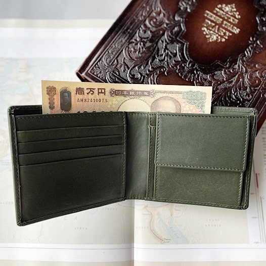 二つ折り財布VI アイリッシュグリーン