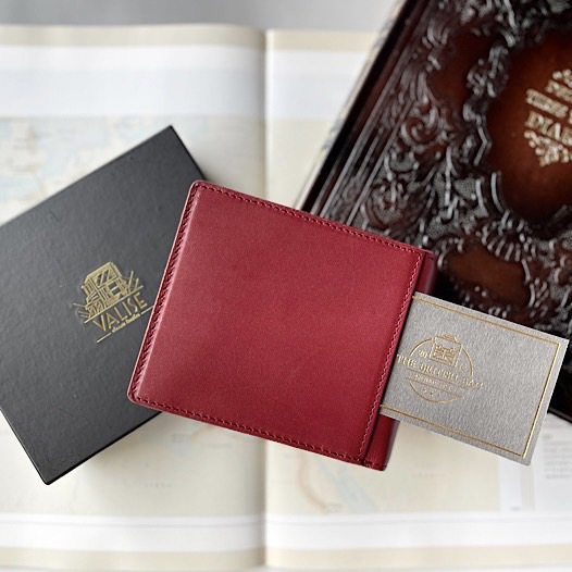 二つ折り財布VI ブラックチェリー