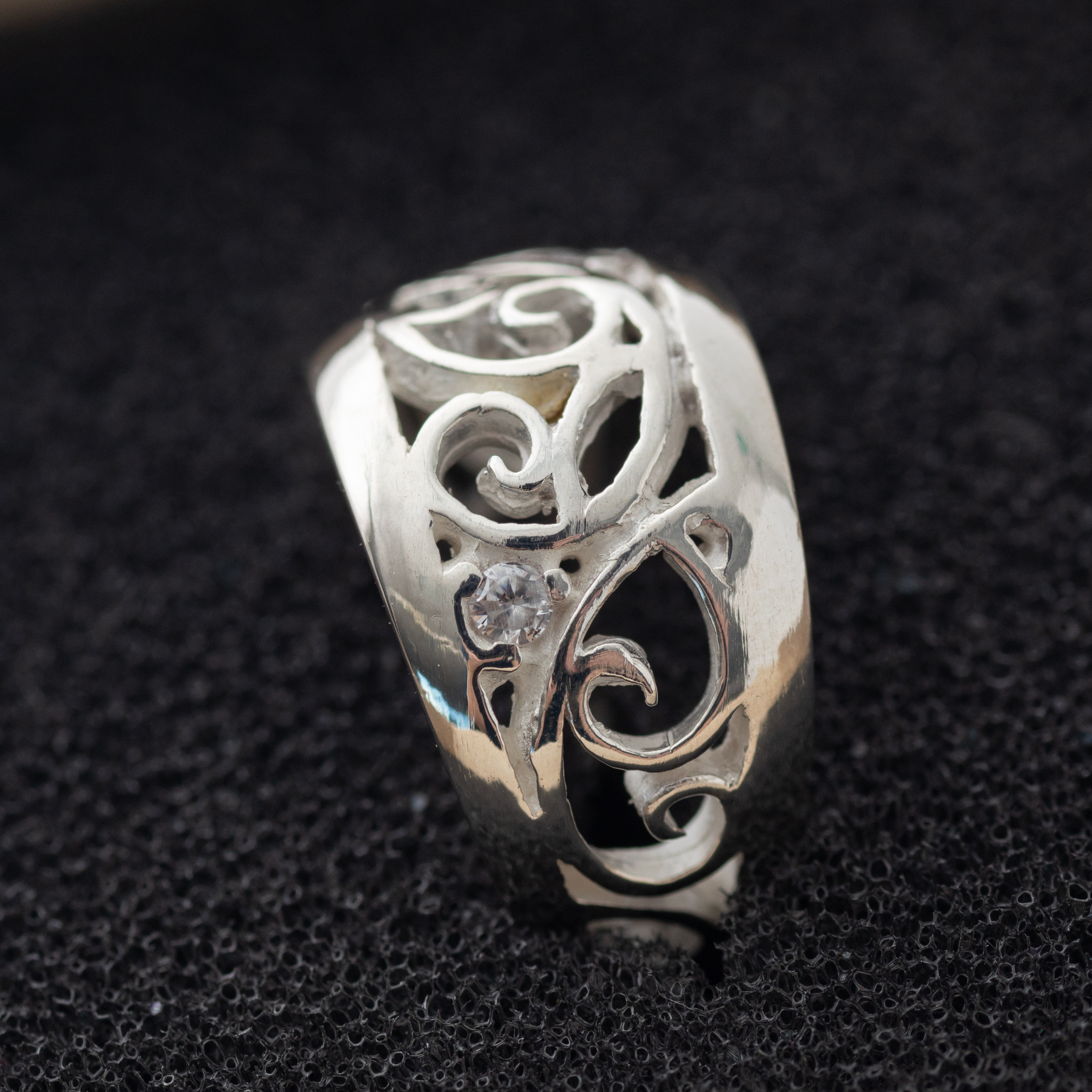 唐草 透かし イヤーカフ シルバー925