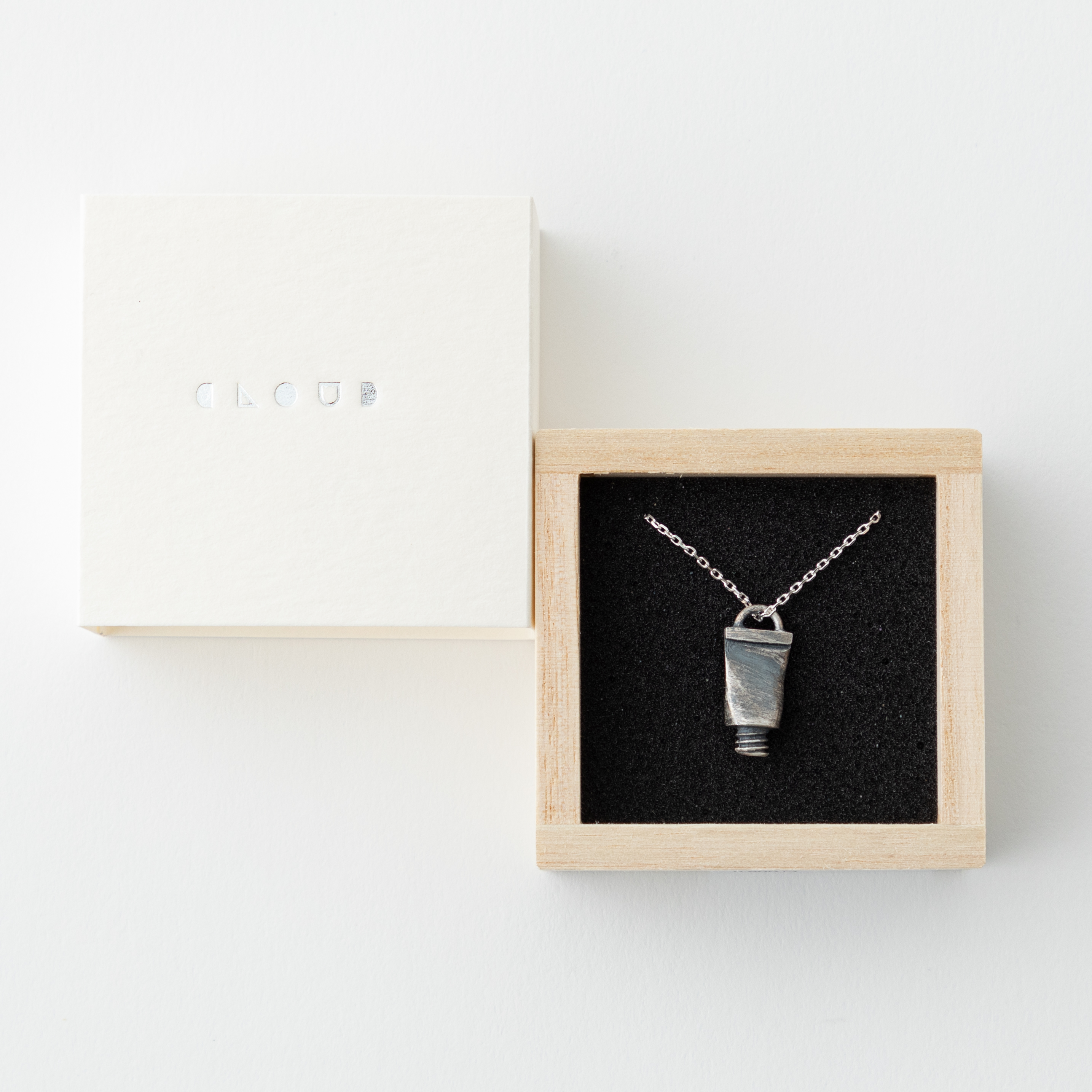 古美加工 絵の具 ミニチュア ネックレス シルバー925