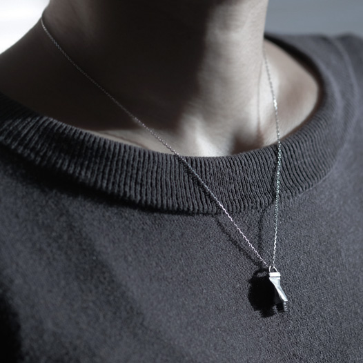 古美加工 絵の具 ミニチュア ネックレス シルバー925