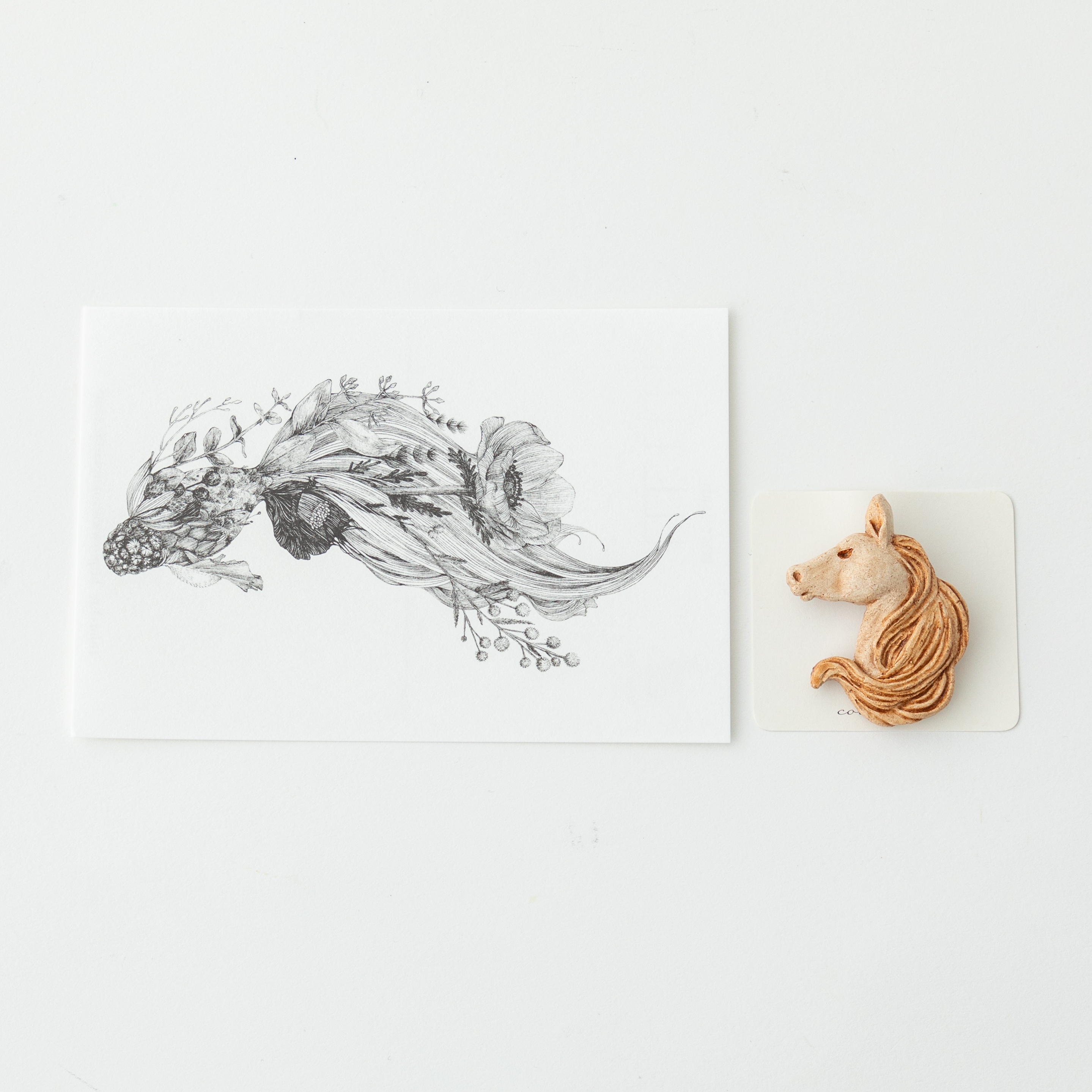 -koku- 馬のブローチ gift set