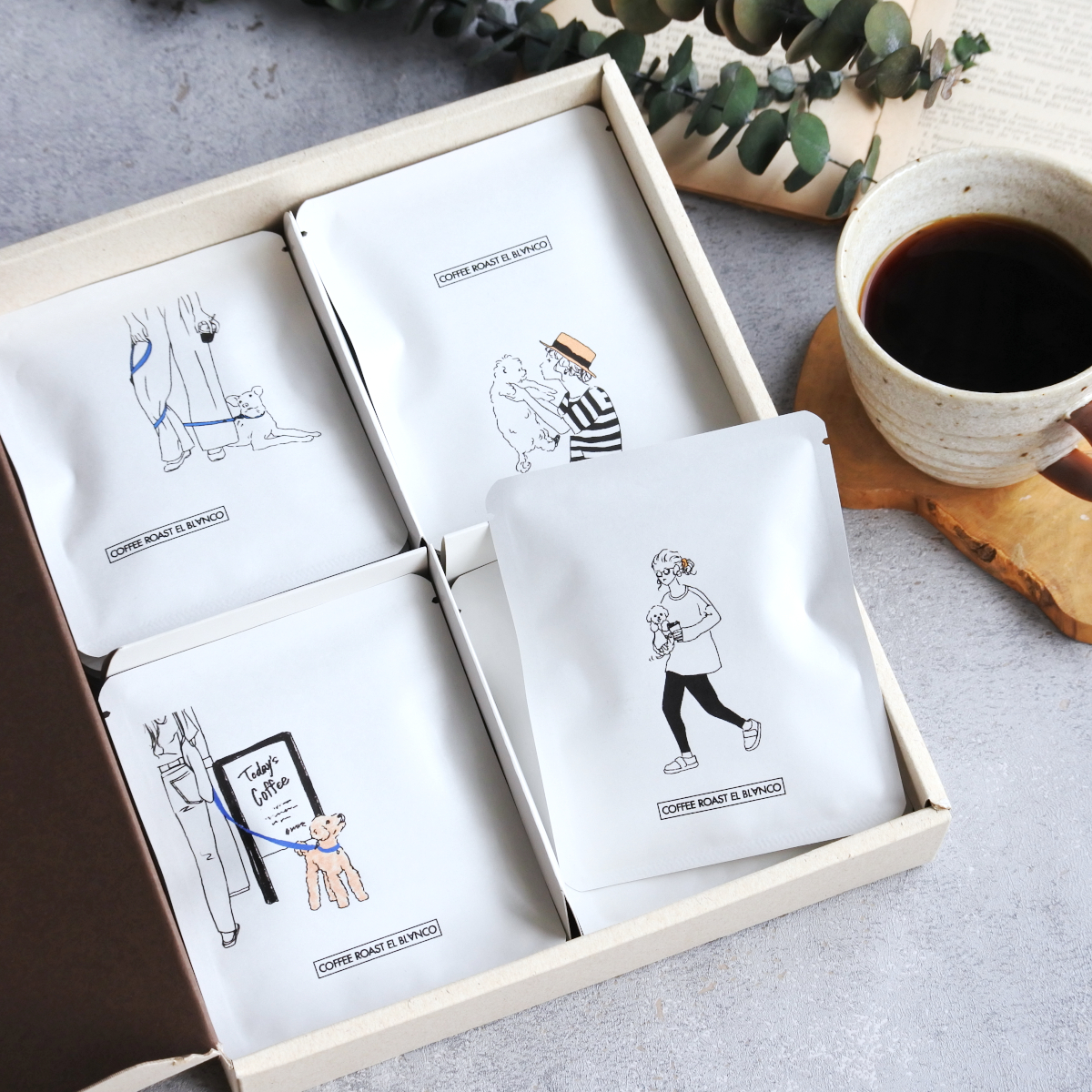 「犬とコーヒーと、やさしい時間」 DRIP BAG12個set