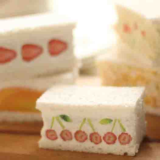 【ポーチ】さくらんぼサンドイッチ