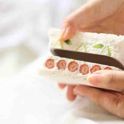 【ポーチ】さくらんぼサンドイッチ