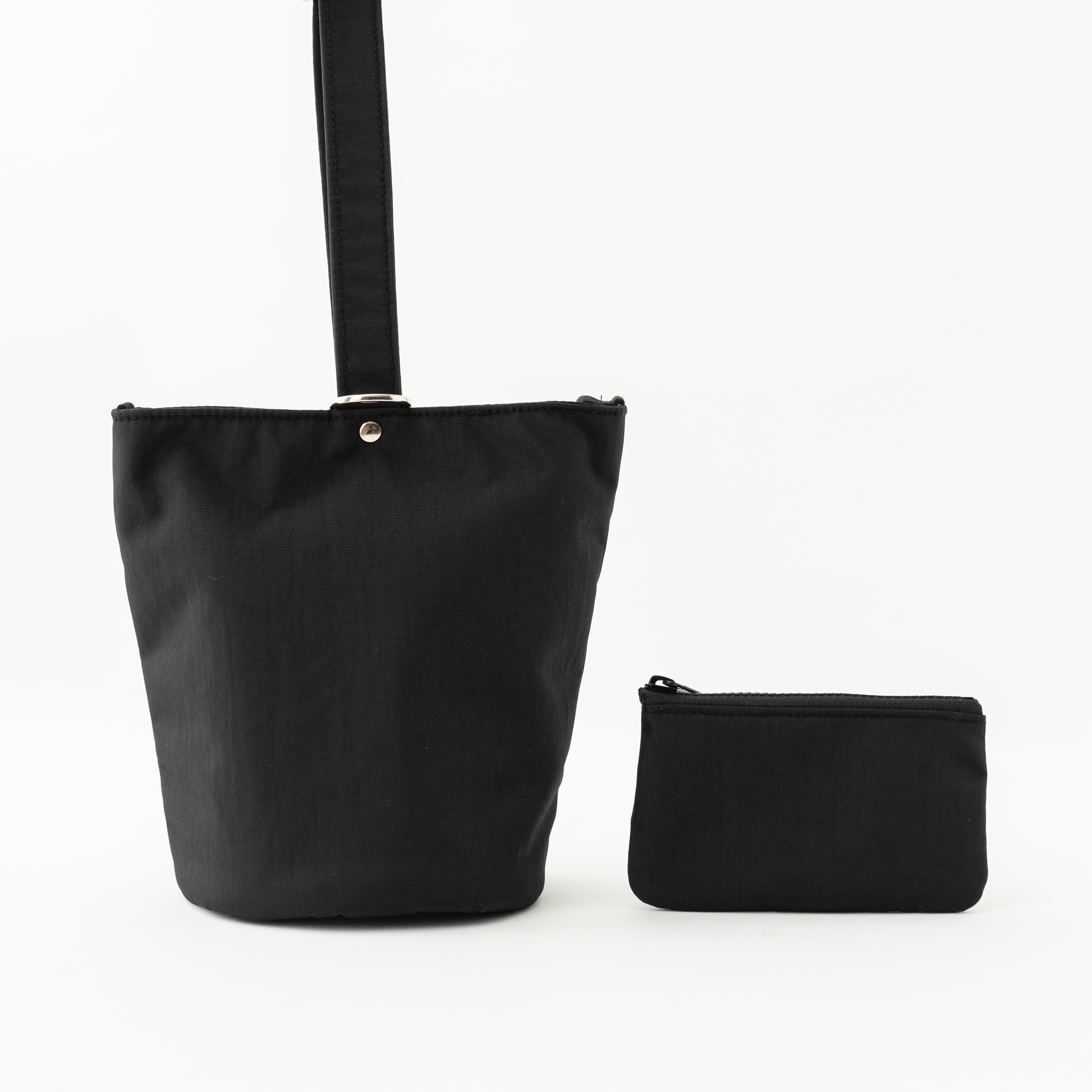 ワンハンドルバッグ＆ポーチ（ブラック）