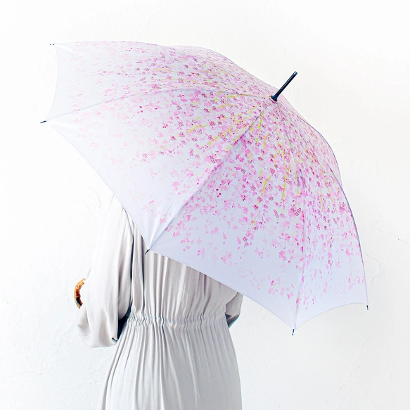 花咲く傘〈しだれ桜〉とポストカード10枚セット