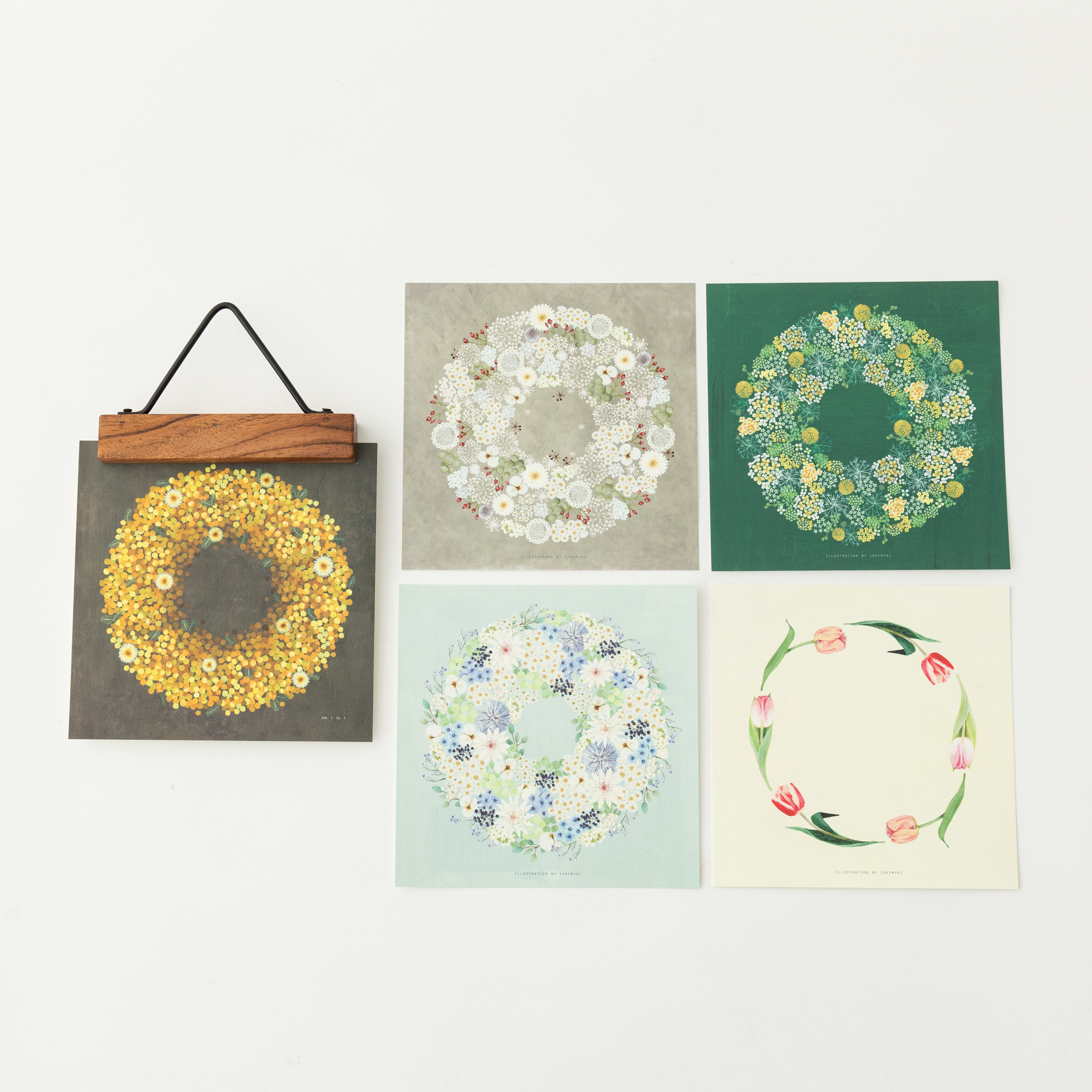 リースカードを飾るホルダーセット