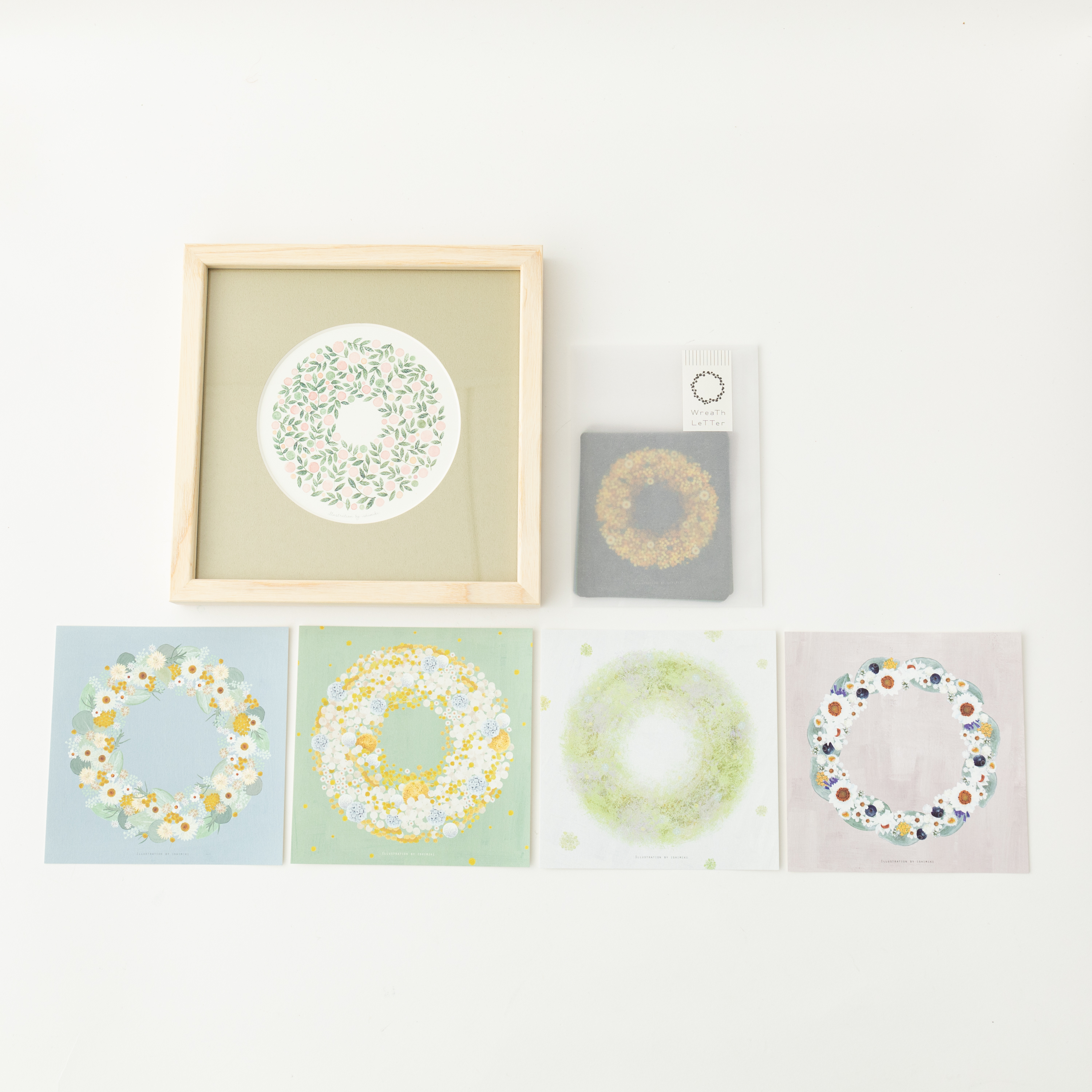 水彩ポスターフレーム付とステーショナリーセット（あこがれ）