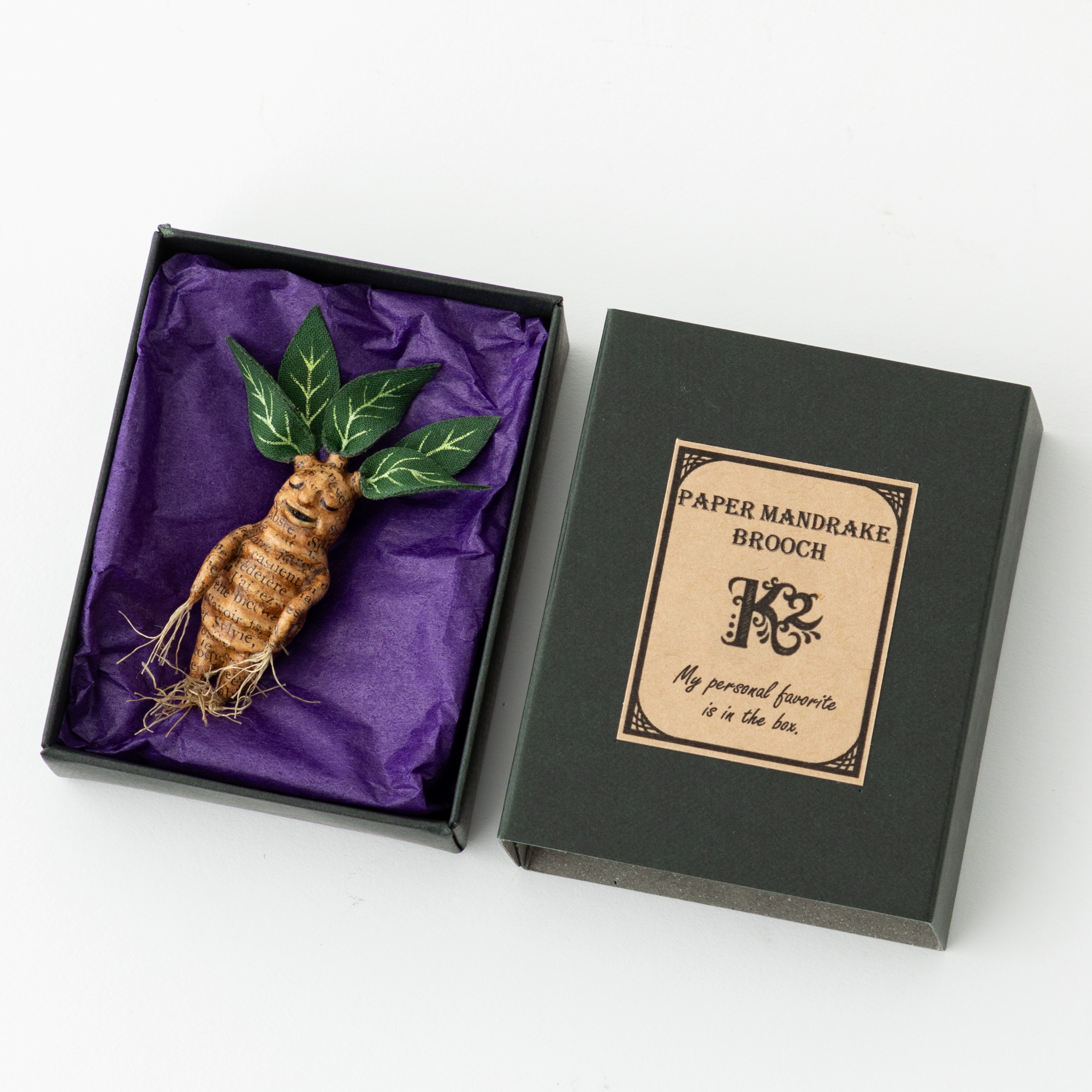 夢見るマンドレイクのブローチ(ボックス付き)
