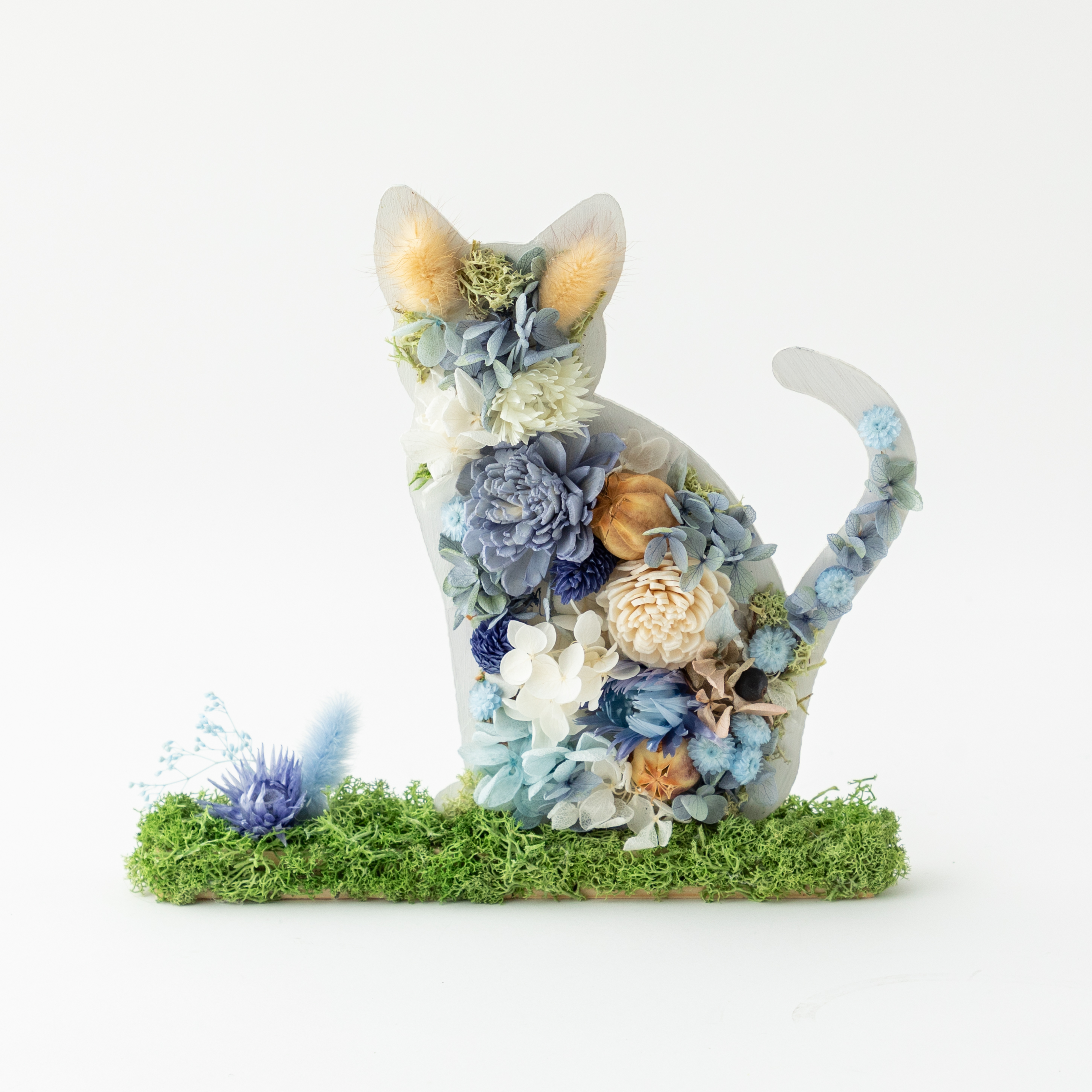 Animalフラワーシルエット！猫！プリザーブドフラワー