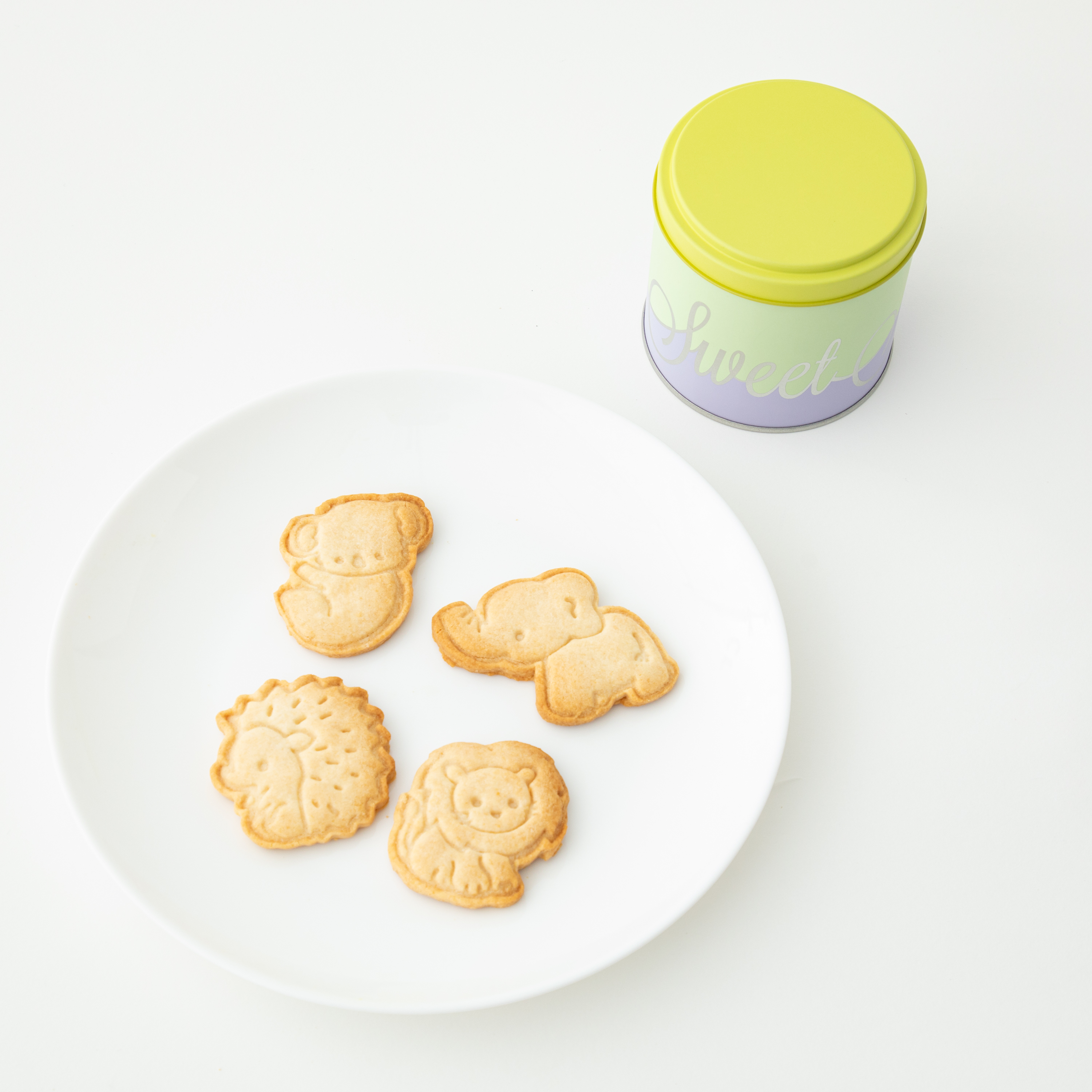 花屋がつくる！ミモザと桜のフラワーおはぎと動物のヴィーガンクッキーのセット