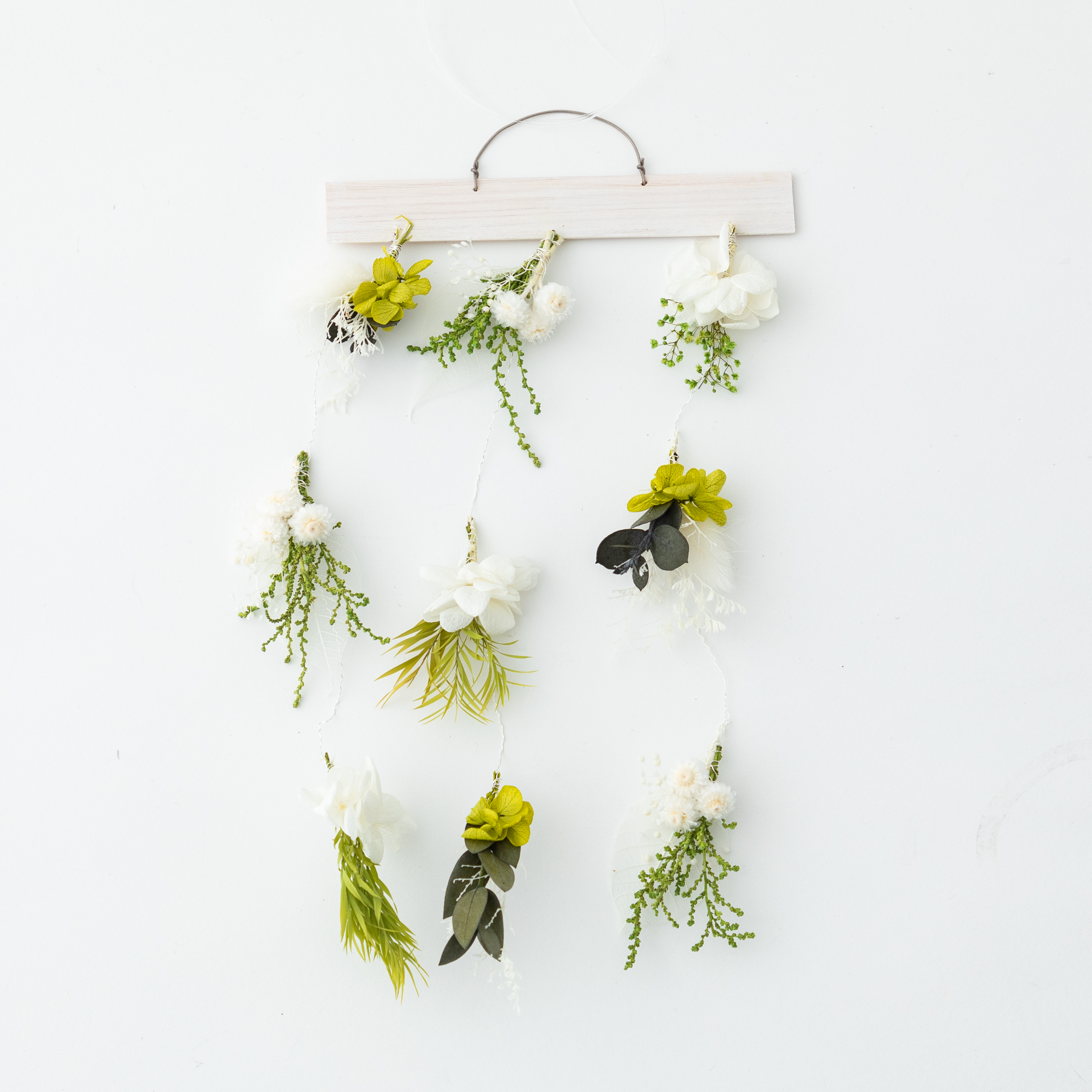 ゆらゆら揺れるフラワーモビール (3連)