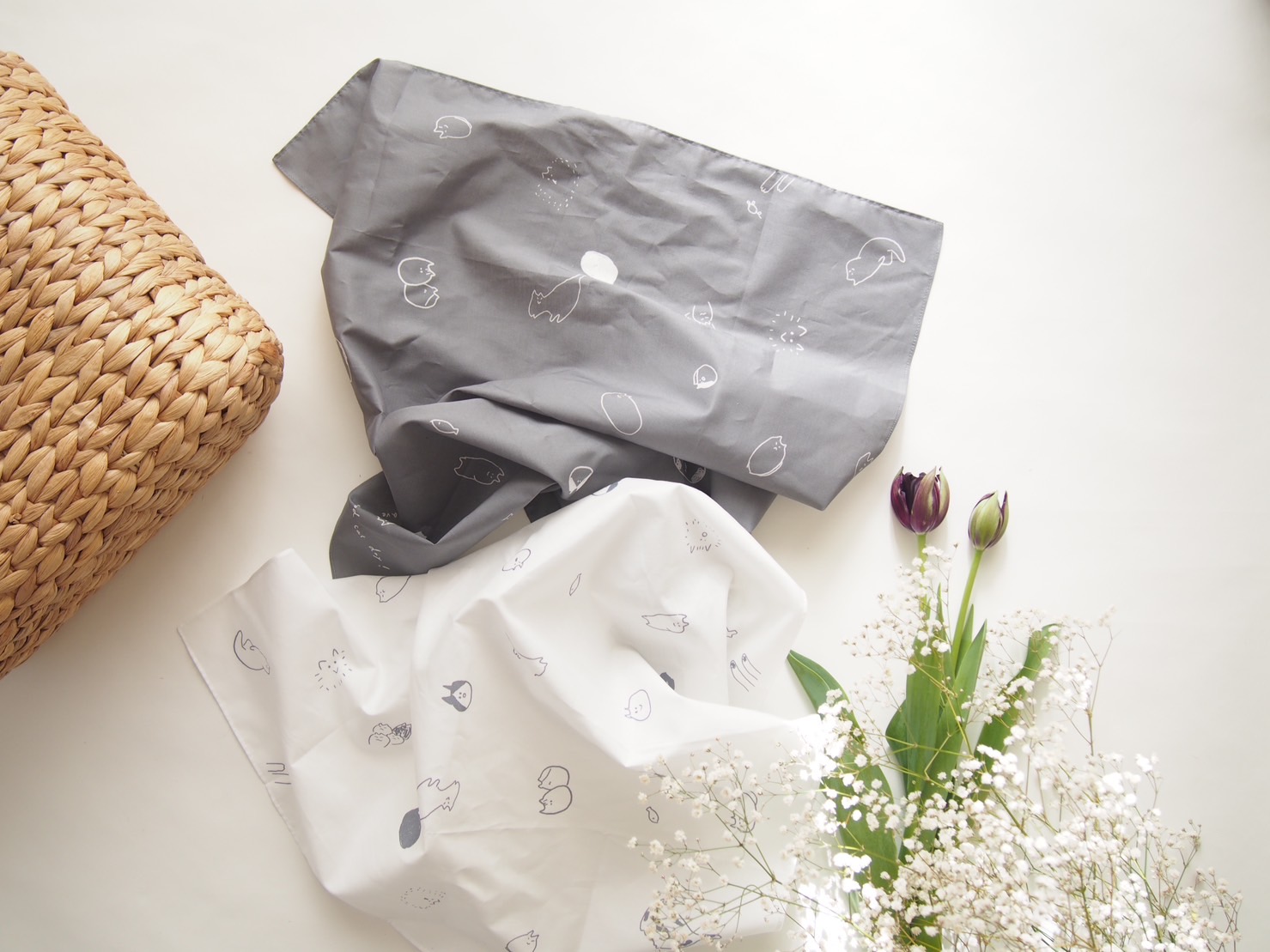 ハンカチとシンプル靴下セット