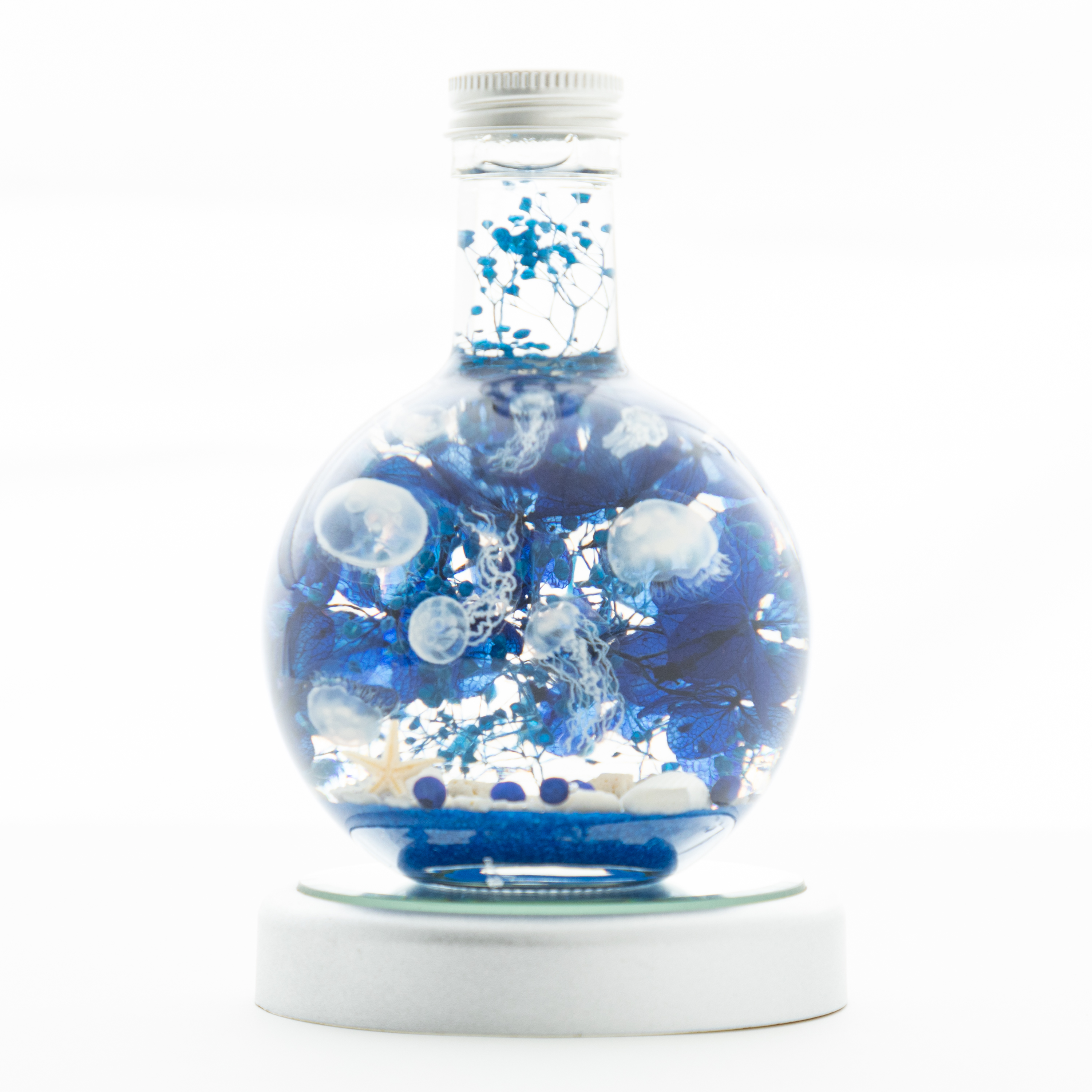 LEDライト付き/クラゲゆらめく瑠璃色の海世界