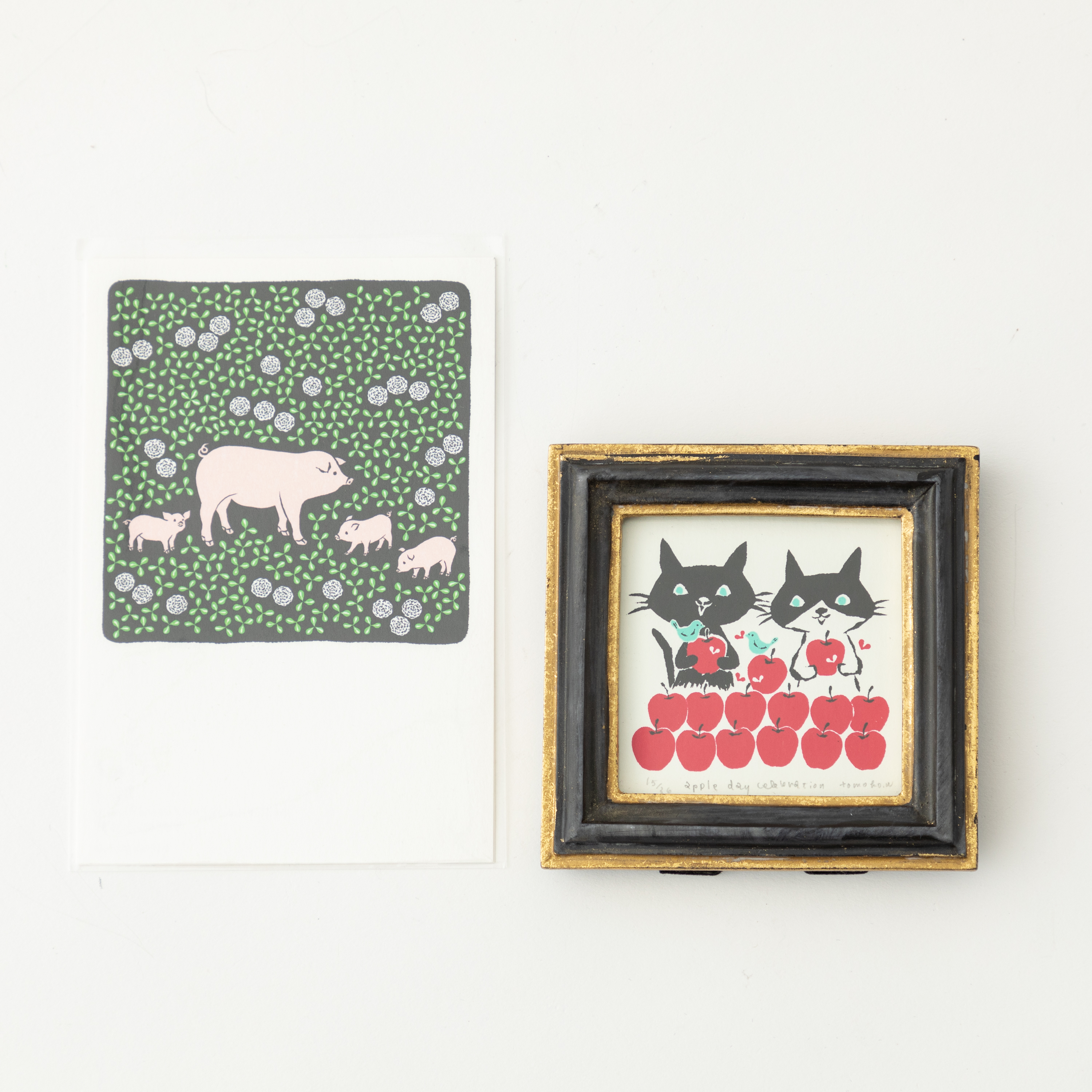 版画 - apple day celebration & ポストカード