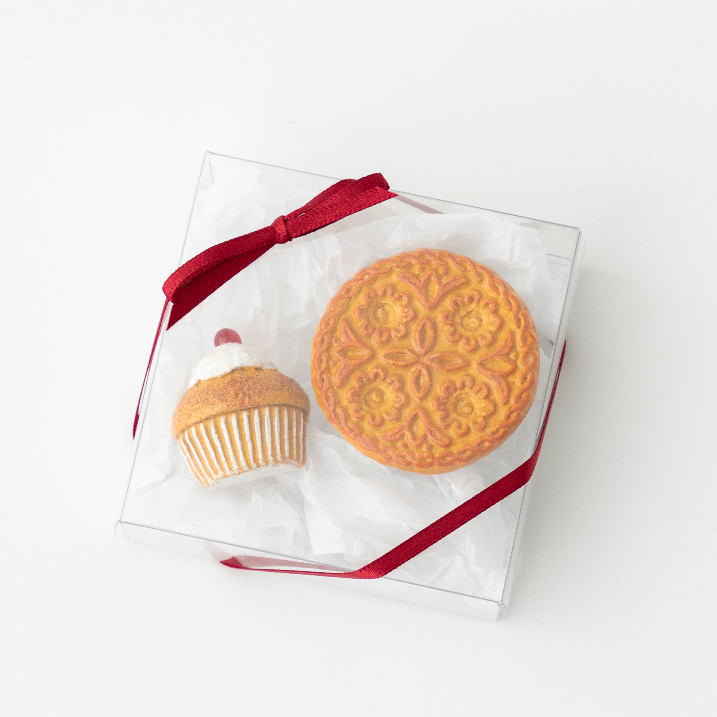 焼き菓子陶土ブローチセット B