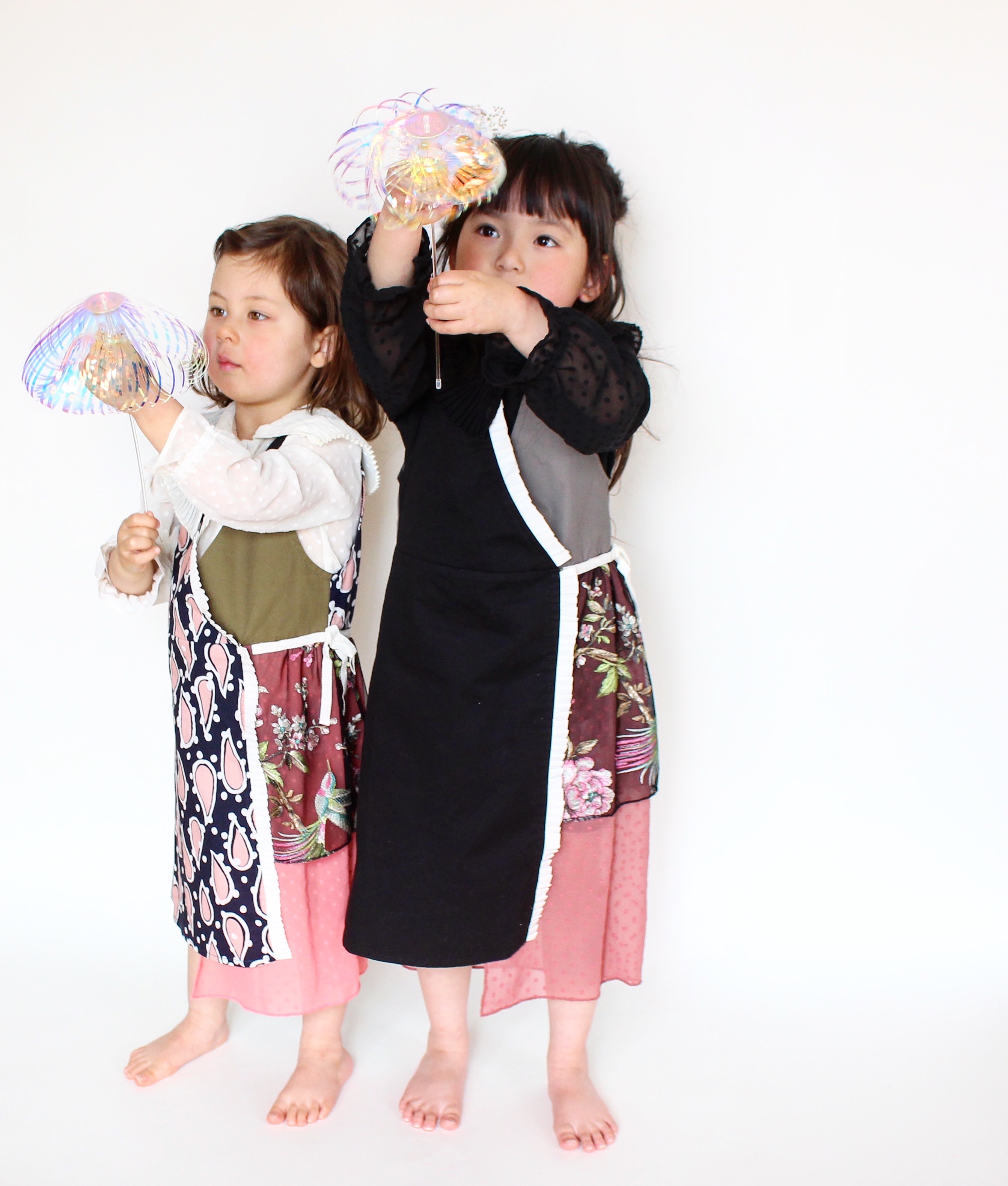 フリル巻きワンピース