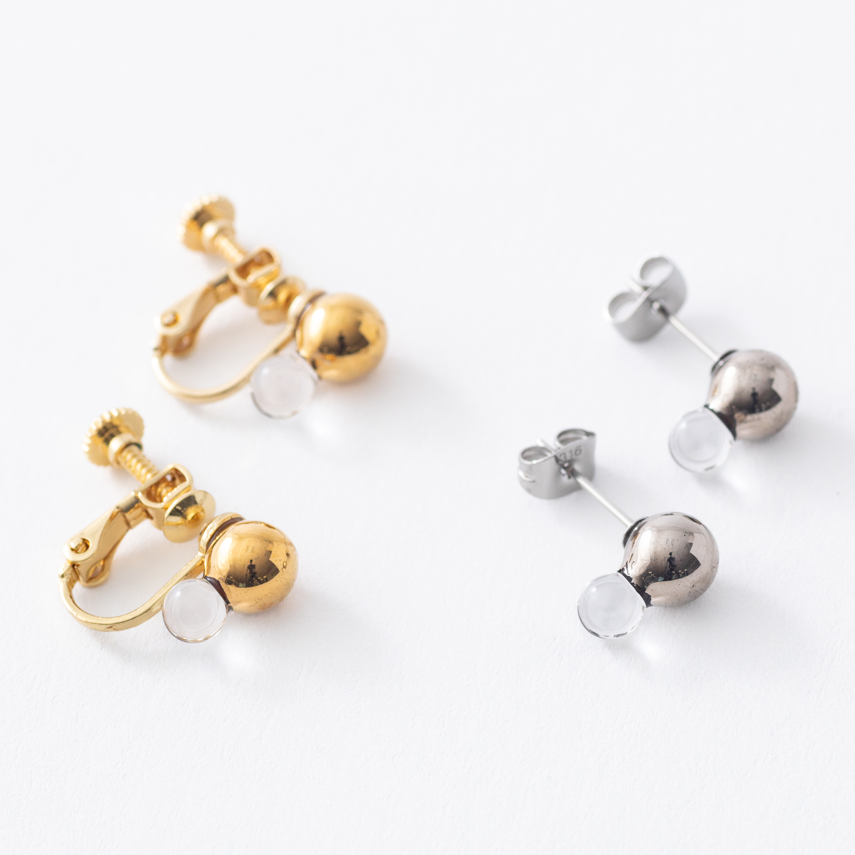 ガラスdrop　ピアス/イヤリング