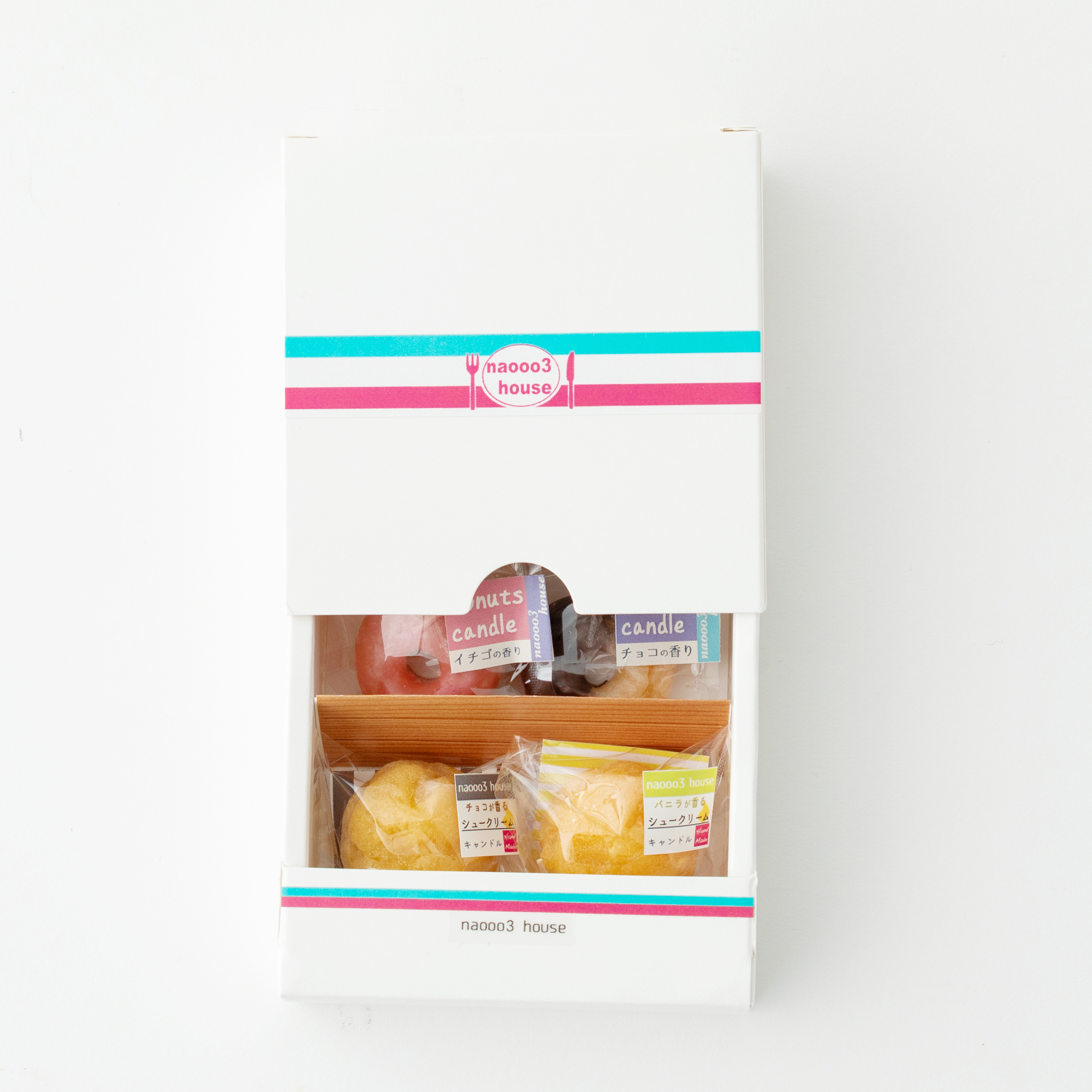 小さなコンビニ！ドーナツ＆シュークリームキャンドルセット【レジ袋付き】