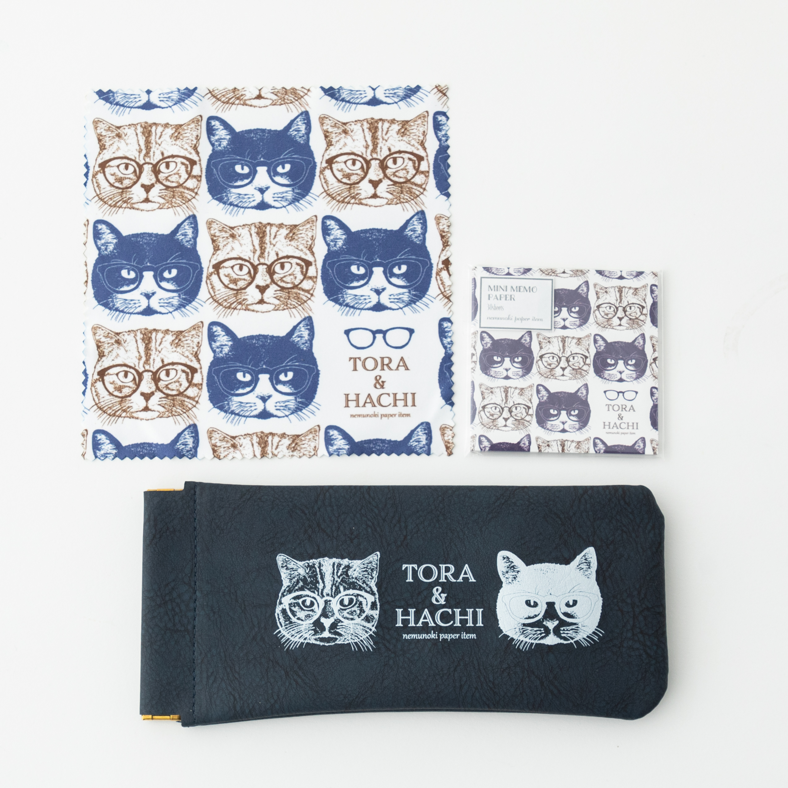 トラとハチ　めがねポーチセット